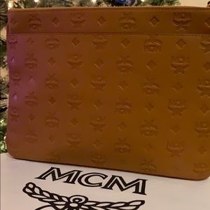 Monologue MCM logo brown/cognac pouch crossbody